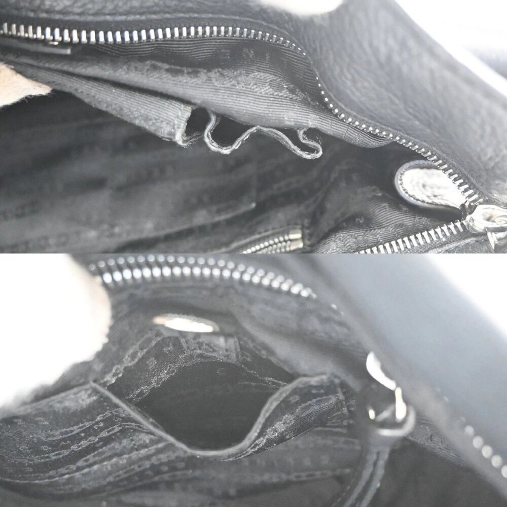 CELINE Logo Bittersweet Hobo Shoulder Tote Hand Bag Leather Black SHW 75RL829 - Picture 15 of 15
